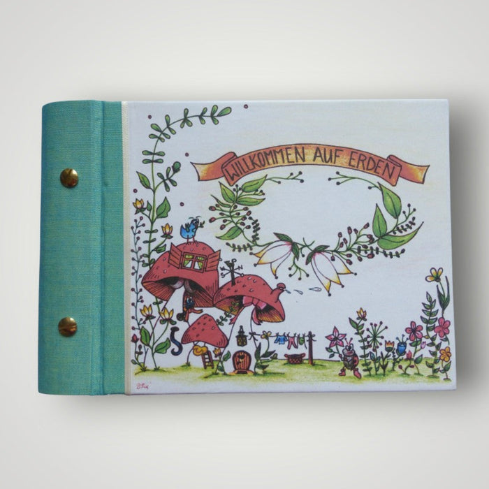 Baby Fotoalbum handgebunden – illustriert von Désirée – Susanne Reiß Thüringen